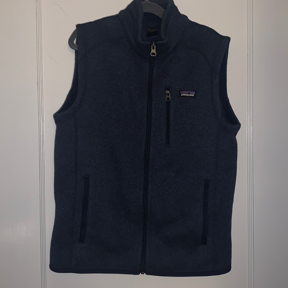 Patagonia unisex kids XL navy vest EUC